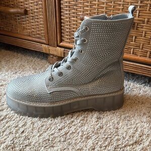 Steve Madden Silver Boots